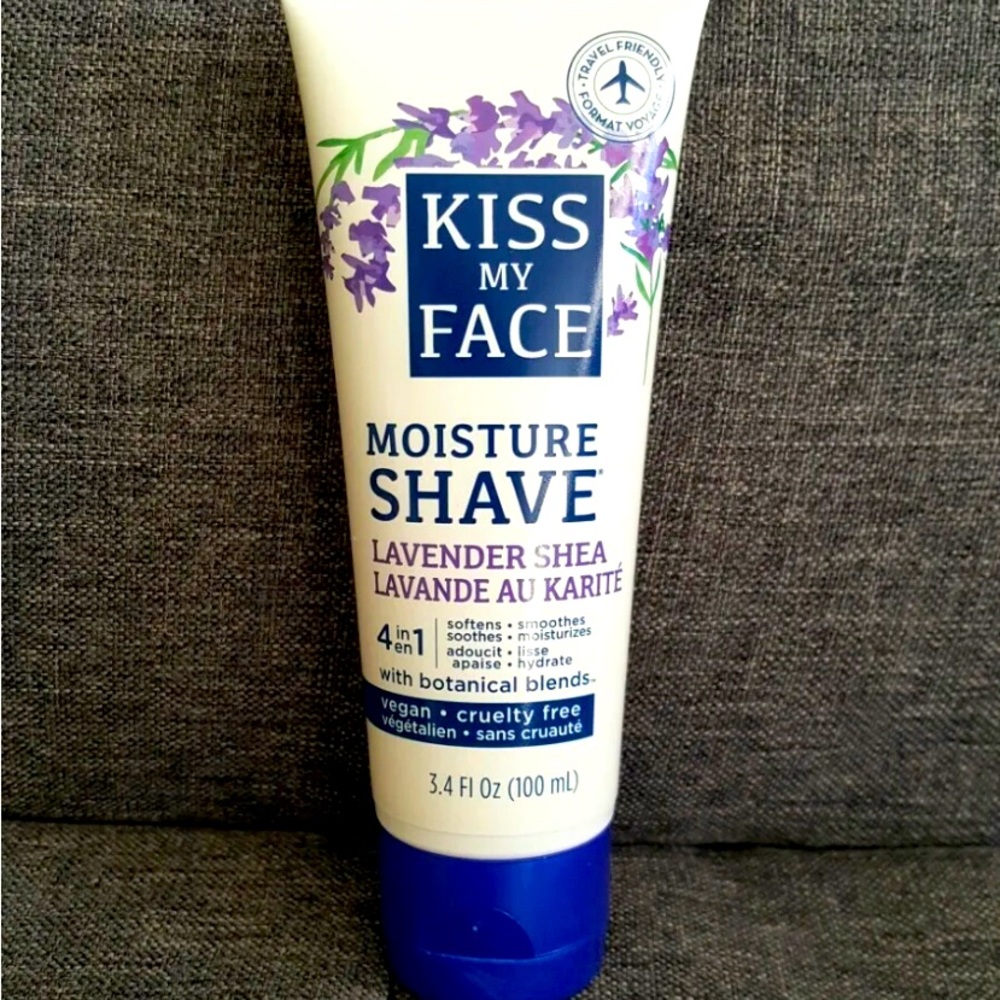 Kiss My Face Moisture Shave Shaving Cream in Lavender Shea - 3.4 Fl oz Vegan
